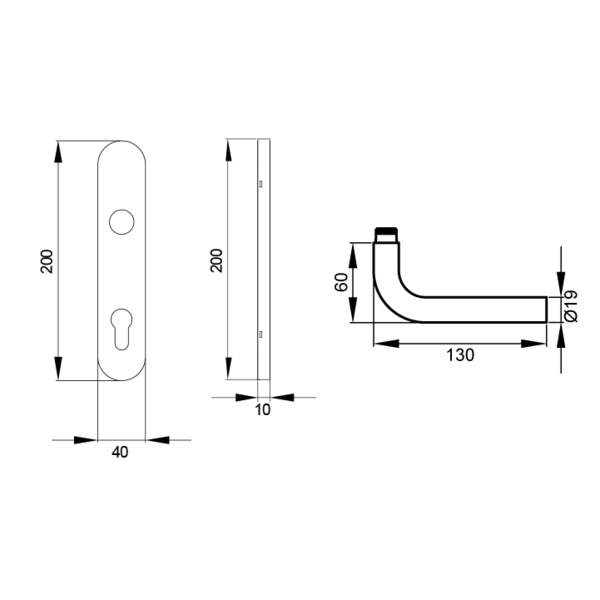 Malta EL25A PZ092 71, Profilzylinder Edelst. matt