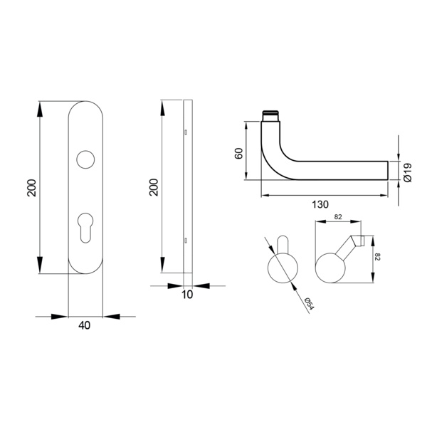 Malta EL25A WGR72 71, Wechselgarnitur Edelst. matt