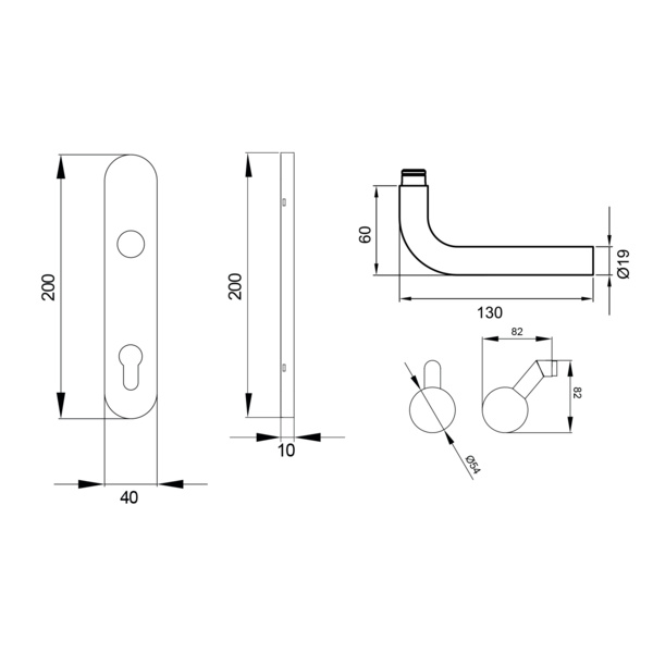 Malta EL25A WGR92 71, Wechselgarnitur Edelst. matt