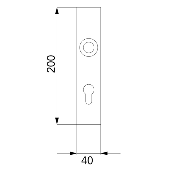 ELXQ PZ72 71, Profilzylinder Edelst. matt