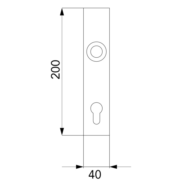 ELXQ PZ92 71, Profilzylinder Edelst. matt