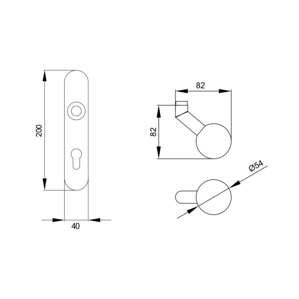 ELX WG72 71, Wechselgarnitur Edelst. matt