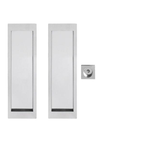 rechteckig EPDQ 2 0S 72, Schiebetürrosetten-Set Edelst. poliert 1 Set