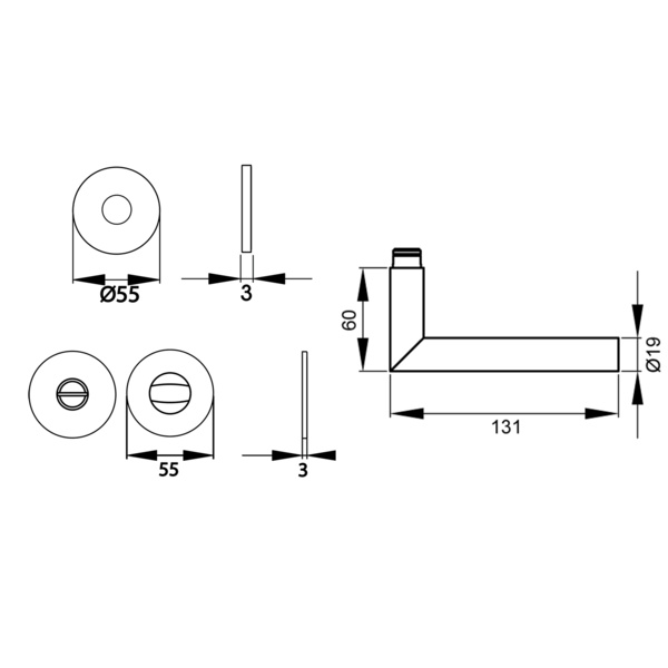 Rhodos EPL28 Bad 89 Titan Grau