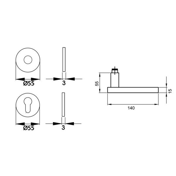Torino EPL53Y, Profilzylinder Chrom