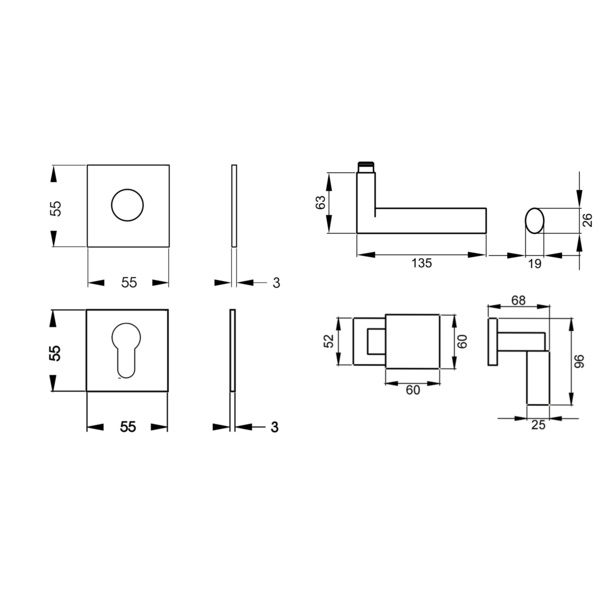 Madeira EPL/FS 45Q Wechselgarnitur rechts/links FS 83 Kosmos Schwarz