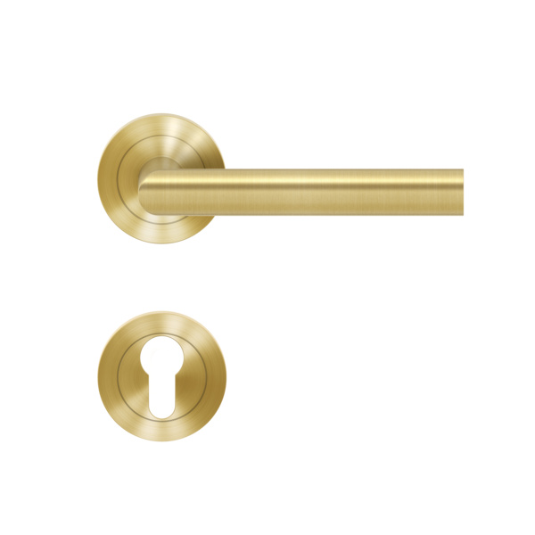 Rhodos ER28, Profilzylinder Messing matt