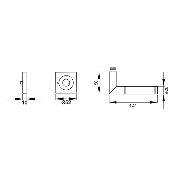 Rio Steel ER34Q S9 73, KD Comfort Privacy Edelst. poliert/matt