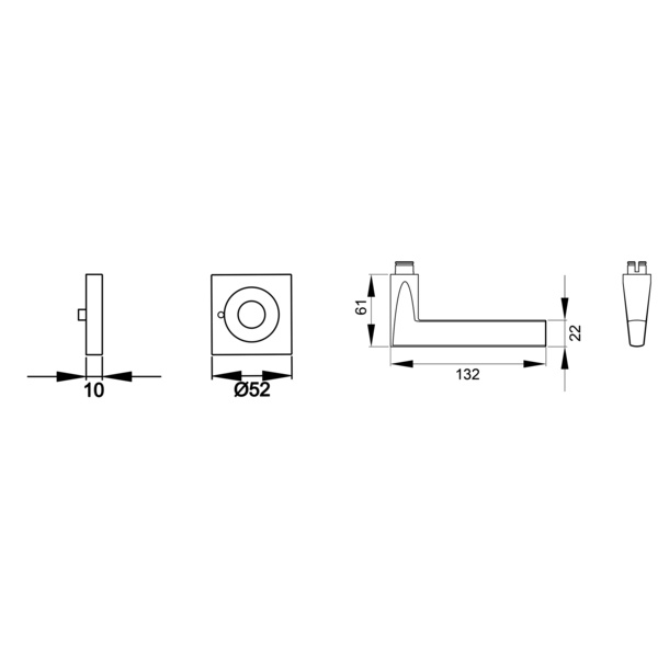 Montana ER54Q S9 71, KD Comfort Privacy Edelst. matt