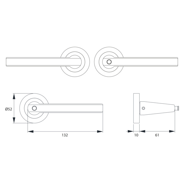 Montana ER54 BCL 71 mit Privacy Funktion DIN Links in Edelst. matt