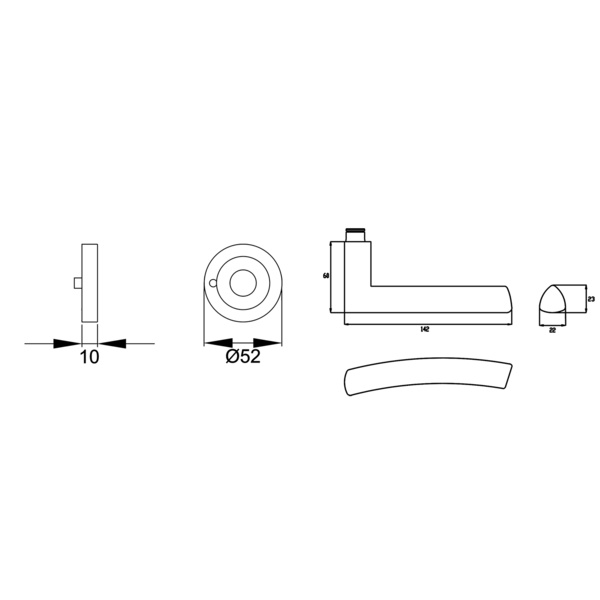 Madrid ER56 S9 71, KD Comfort Privacy Edelst. matt