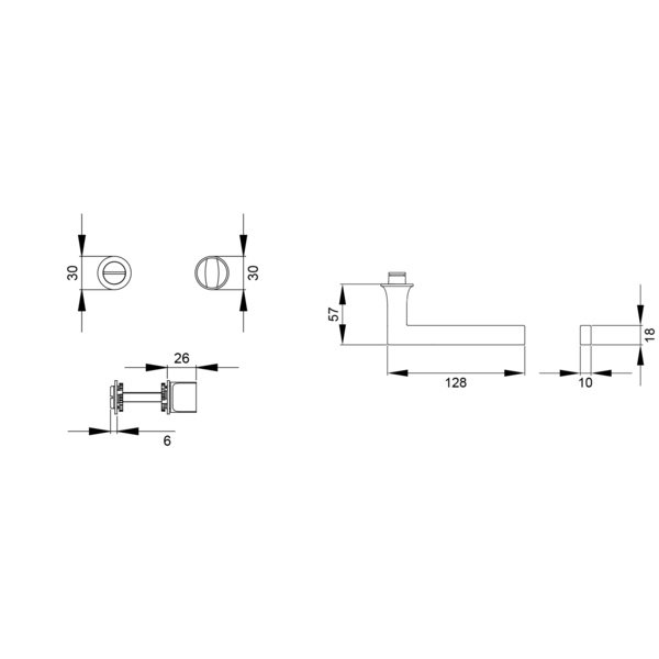 Soho ER57M Bad rechts/links Edelst. matt