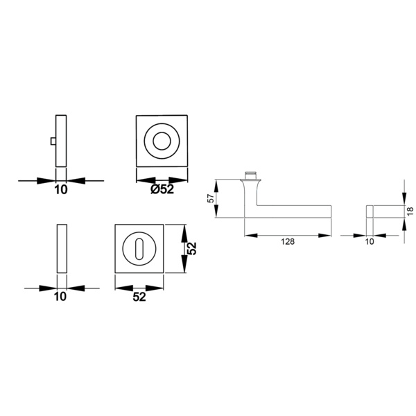 Soho ER57Q Buntbart Kosmos Schwarz