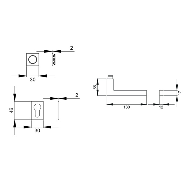 Boston ER58QM Profilzylinder Polaris Weiß