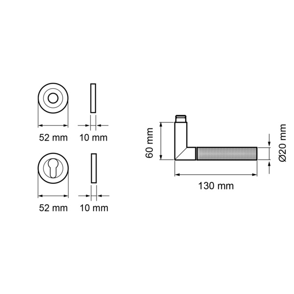 Studio One ER60, Studio One Profilzylinder Kosmos Schwarz