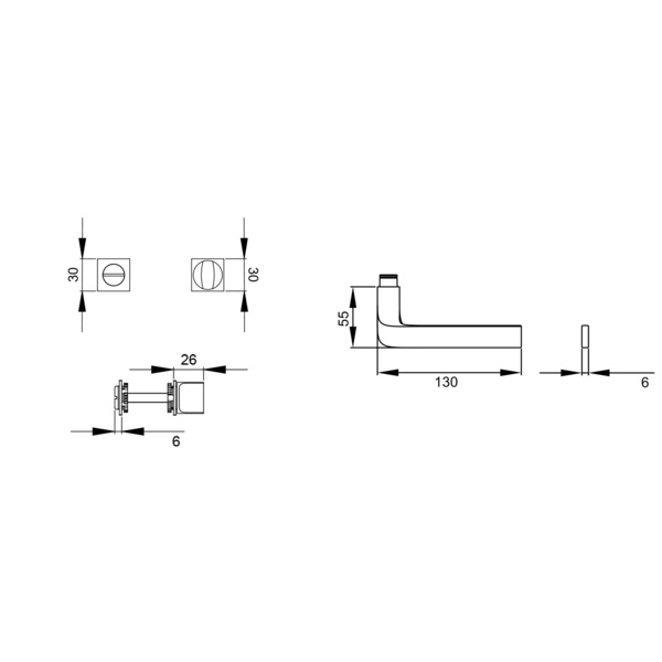 Las Vegas ER87QM Bad 83 Kosmos Schwarz