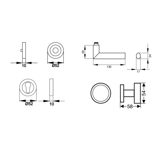 Verona ER/FS 37, Wechselgarnitur links FS Kosmos Schwarz