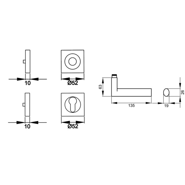 Madeira ER/FS 45Q, Profilzylinder FS Kosmos Schwarz