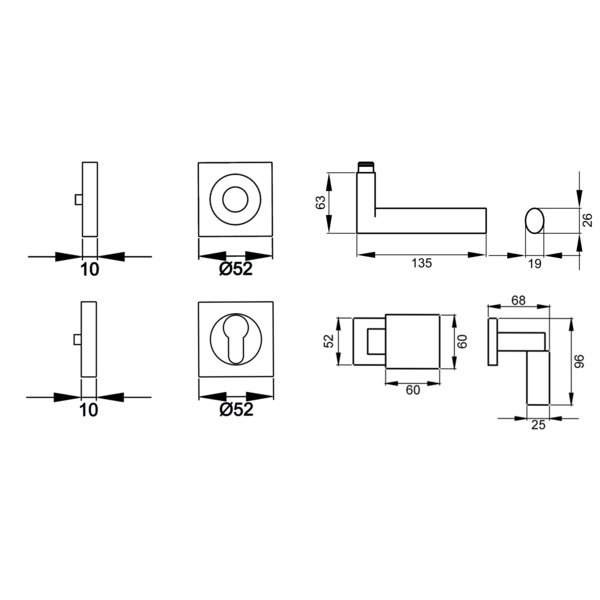 Madeira ER/FS 45Q, Wechselgarnitur links FS Kosmos Schwarz