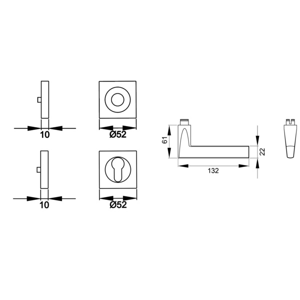 Montana ER/FS 54Q, Profilzylinder FS Kosmos Schwarz