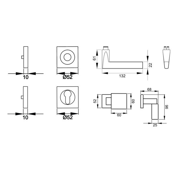Montana ER/FS 54Q, Wechselgarnitur links FS Kosmos Schwarz