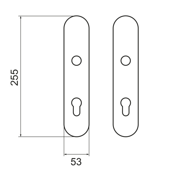 Feuerschutz DESG 675DF PZ88 83, Schutzgarnitur Klasse ES1 Kosmos Schwarz
