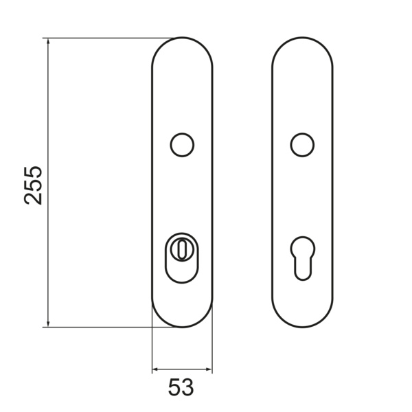 Zylinderschutz ESG 675KD PZ92 83, Schutzgarnitur Klasse ES1 Kosmos Schwarz