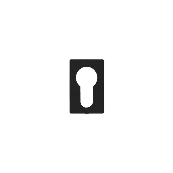 Mini Rosette EZ140Q PZ 83, Minirosette Profilzylinder Kosmos Schwarz 1 St.