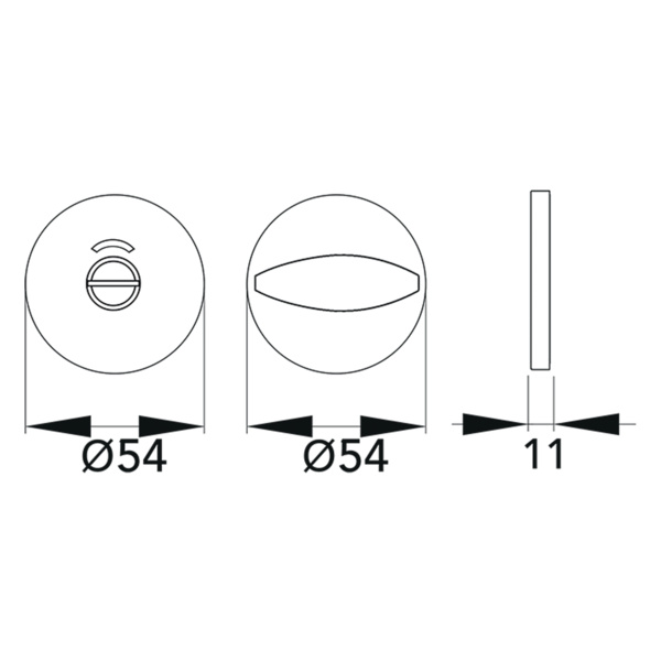 Slim Style EZ170E BAD 71, Klipprosette Bad rot/weiß Edelst. matt 1 Set