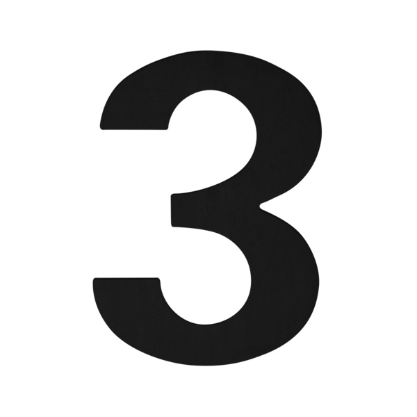 Nummer EZ205 3, Hausnummer Kosmos Schwarz