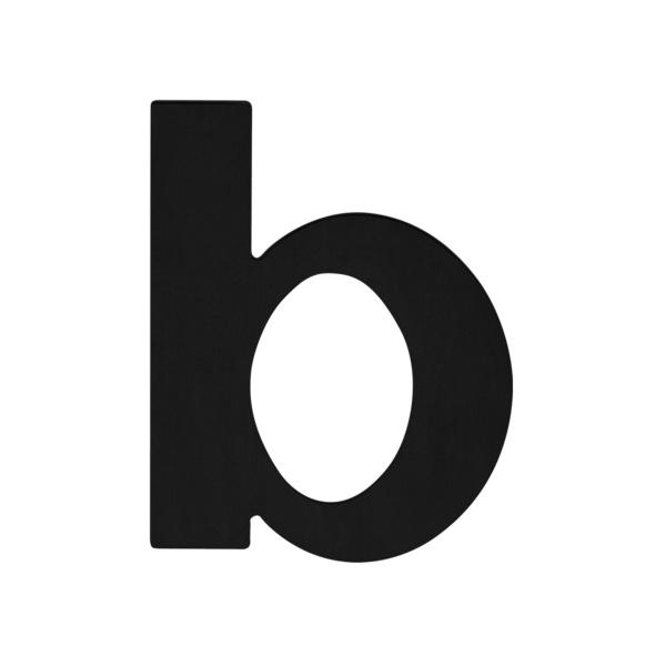 Buchstabe EZ205 B, Hausnummer Kosmos Schwarz