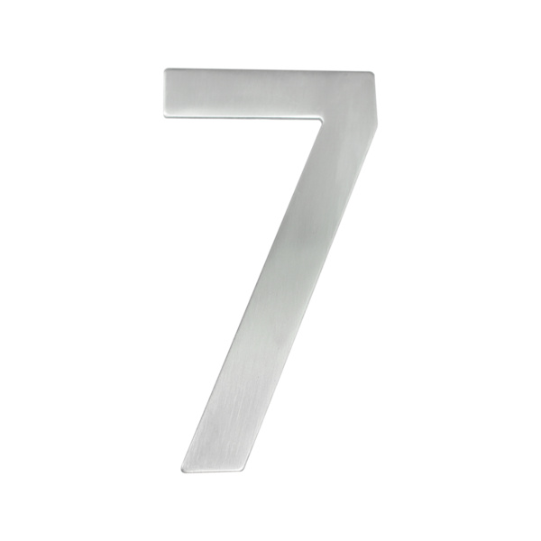 Nummer EZ207 7, in Edelst. matt Hausnummer Edelst. matt