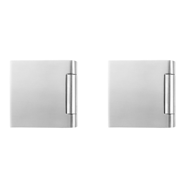 GB 412Q 60 GB 412Q Glastürband aus Aluminium 3-teilig 1 Paar in Nickelmatt