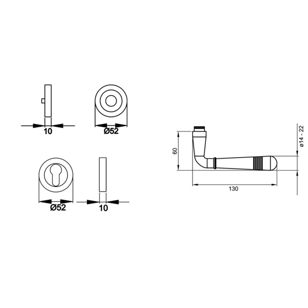 Montmartre R270, Profilzylinder Chrom
