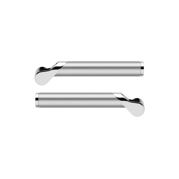 R38 0DS Griffpaar Starlight o. Griffrosette inkl. Stift in Chrom/Edelst. matt