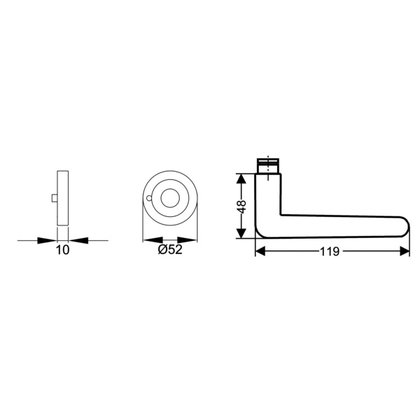 Gent R473 S9 65, KD Comfort Privacy Chrom/Edelst. matt