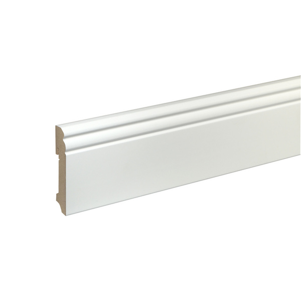 Sockelleiste FU094L 19 x 93 mm MDF Weiß LFFO003 lackiert 240 cm