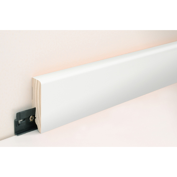 Sockelleiste SF253L/SU153L FA foliert 16x58mm Weiss RAL9016 FLFO004, 250cm