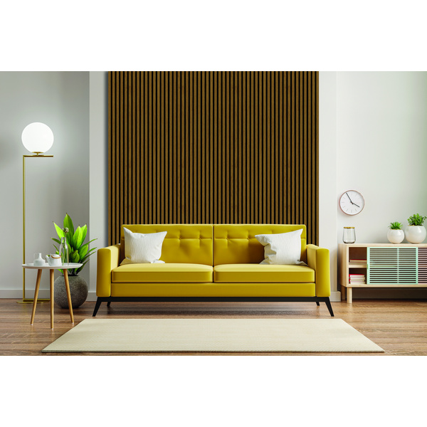 Akustikpaneel Dekorfolie Eiche FOEI019 - MDF Schwarz - PET-Faserplatte Schwarz