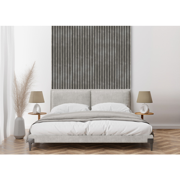 Akustikpaneel Dekorfolie Beton FOFA06V - MDF Schwarz - PET-Faserplatte Schwarz