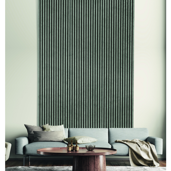 Akustikpaneel Dekorfolie Beton FOFA06V - MDF Schwarz - PET-Faserplatte Schwarz