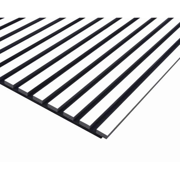 Akustikplatte PET+MDF 572,5x19mm Weiß FOFA015 foliert, 267cm