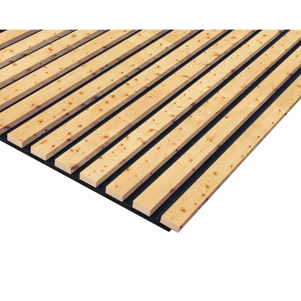 Akustikplatte PET+Zirbe 572,5x18mm Zirbe roh, 267cm