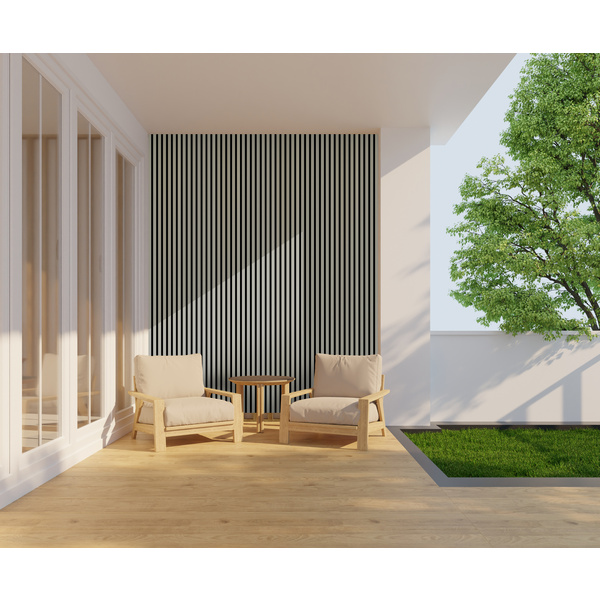 Akustikplatte PET+ALU 572,5x17mm Alu Inox X31 eloxiert, 240cm