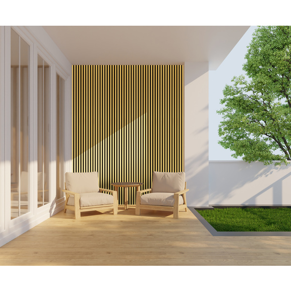 Akustikplatte PET+ALU 572,5x17mm Alu gold C3 eloxiert, 240cm