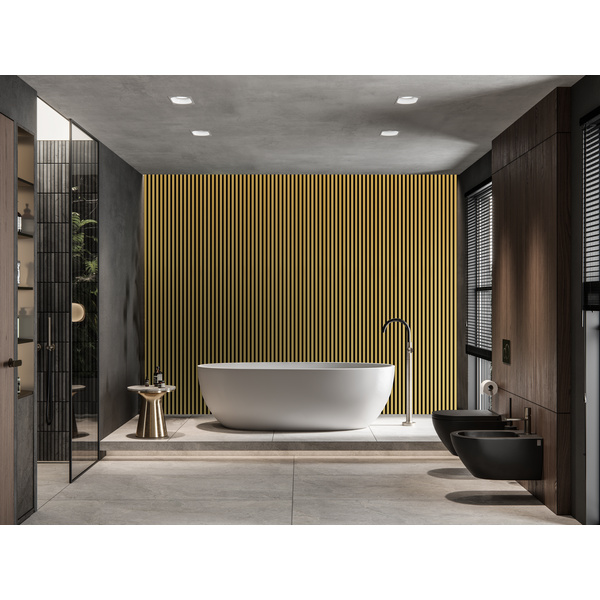 Akustikplatte PET+ALU 572,5x17mm Alu gold C3 eloxiert, 240cm