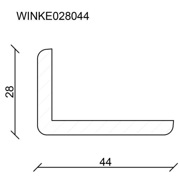 Winkelleiste Fichte/Kiefer astrein roh