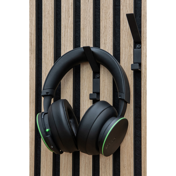 Garderobenhaken FN Acustico 14x94x60mm, schwarz RAL 9005 pulverbesch., 2stk/pkg,Kart,4c bed.2xSchraub