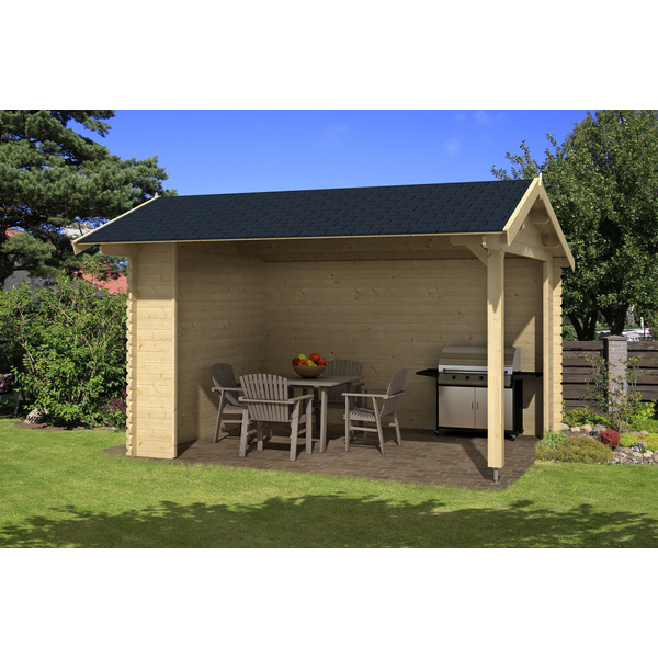 Kirian 300 Blockbohlenhaus 28mm naturbelassen
