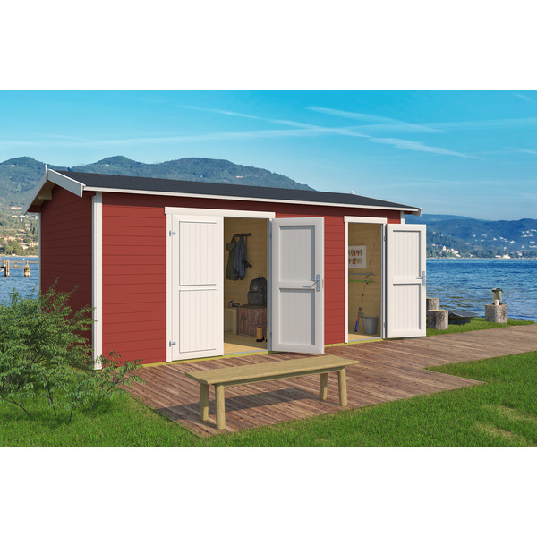 Tuvalu XL Blockbohlenhaus 28mm